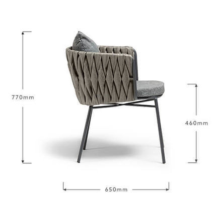Meubles d'extérieur Ensemble de jardin en acier Rattan en plastique 2 sièges Ensemble de bistrot pour patio