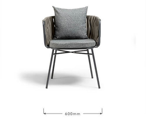 Meubles d'extérieur Ensemble de jardin en acier Rattan en plastique 2 sièges Ensemble de bistrot pour patio