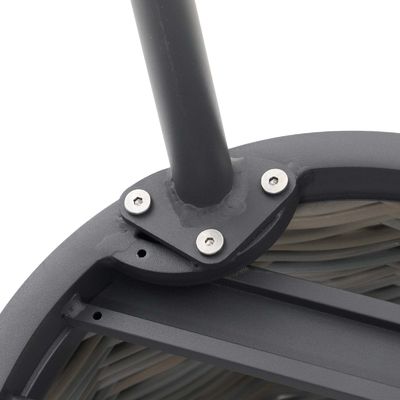Série de cuisine extérieure en rotin de cire en aluminium Table ronde 4 sièges