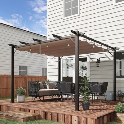 Transformez votre arrière-cour en un lieu de détente avec AJUNION Aluminium Patio Pergola
