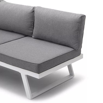 Meubles de balcon de loisirs AJUNION Ensemble de jardin de patio canapé sectionnel L190 x W70 x H74cm