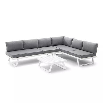 Ensemble de jardin AJUNION Armature en aluminium Meubles d'extérieur Ensemble de salon Sofa sectionnel modulaire