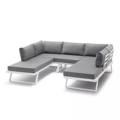 Ensemble de jardin AJUNION Armature en aluminium Meubles d'extérieur Ensemble de salon Sofa sectionnel modulaire