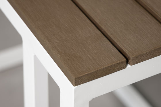 Ensemble de meubles de patio en aluminium de style design moderne avec table et salle à manger réglables