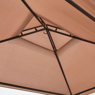 Tente extérieure de gril de patio Gazebo AJUNION 5x8 Double grill à couvercle à gril avec cadre en acier