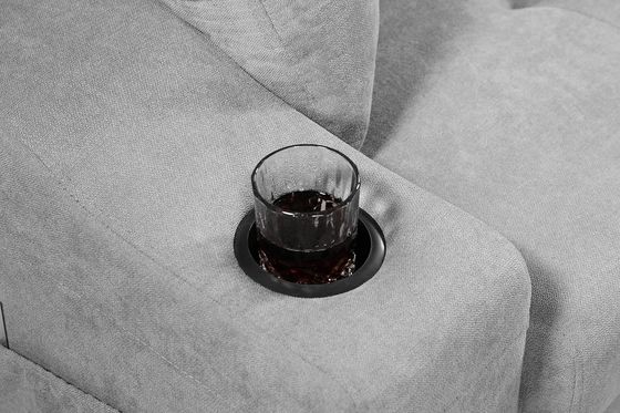 Emballage de courrier Toutes les conditions météorologiques Tissu en forme de L Sofa sectionnel Lit salon Ensemble avec coussins