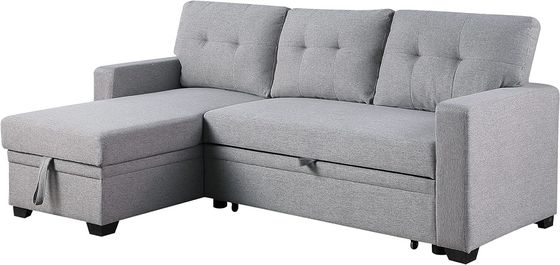 Emballage de courrier Toutes les conditions météorologiques Tissu en forme de L Sofa sectionnel Lit salon Ensemble avec coussins