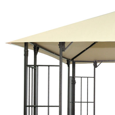 Tissu en polyester D300 x W300 x H280cm Grill Gazebo Canopy de remplacement pour abri de patio