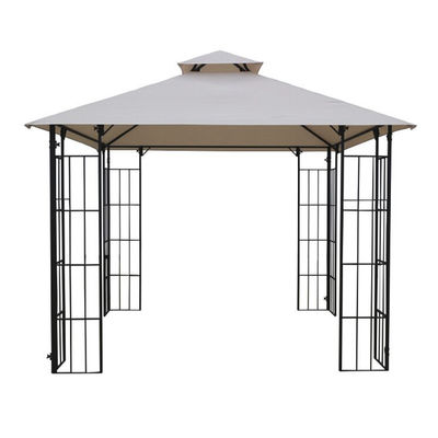 Tissu en polyester D300 x W300 x H280cm Grill Gazebo Canopy de remplacement pour abri de patio