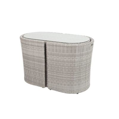 Solution de petit espace Outdoor Bistro Set avec W67 x D57 x H74cm Taille de chaise et emballage du courrier