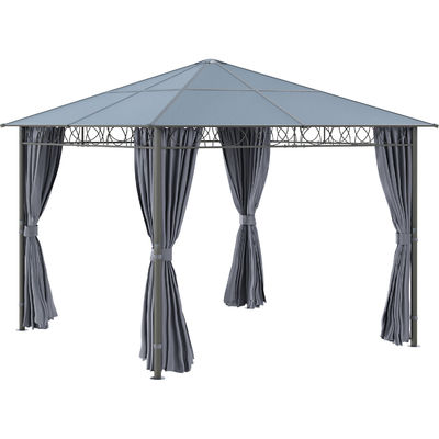 Cadre en acier AJUNION Chambre extérieure imperméable à l'eau Chambre d'appartement Pavillon avec toit en polycarbonate