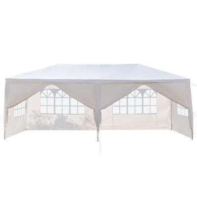 Couche en poudre AJUNION 10' x 20' Tente extérieure au toit Pavillon de gazebo pour la fête de mariage