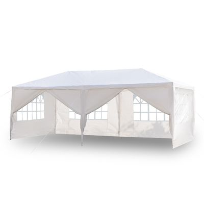 Couche en poudre AJUNION 10' x 20' Tente extérieure au toit Pavillon de gazebo pour la fête de mariage