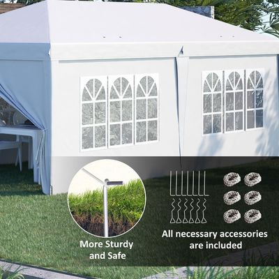AJUNION Taille personnalisée Tente de fête en plein air Tente de gazebo pop up avec tissu haute densité