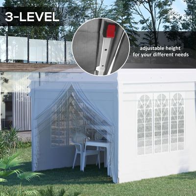 AJUNION Taille personnalisée Tente de fête en plein air Tente de gazebo pop up avec tissu haute densité