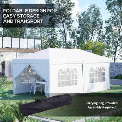 AJUNION Taille personnalisée Tente de fête en plein air Tente de gazebo pop up avec tissu haute densité