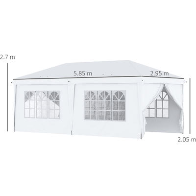 AJUNION Taille personnalisée Tente de fête en plein air Tente de gazebo pop up avec tissu haute densité