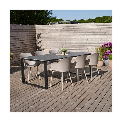 Ensemble de jardin spécifique AJUNION 6 Table à manger avec siège pour manger et se détendre en plein air
