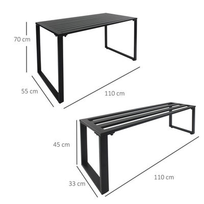 AJUNION Ensemble de meubles d'extérieur pour loisirs Tables à manger Bancs et jardins