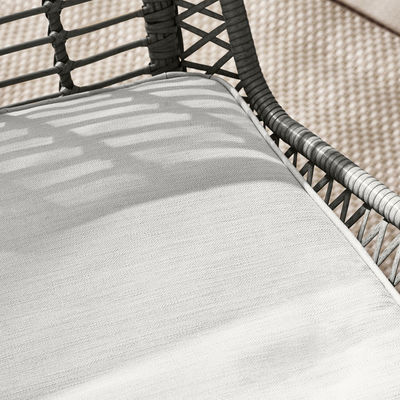 Ensemble de jardin à cadre métallique 4 sièges Meubles de balcon Meubles de patio en plastique en rotin