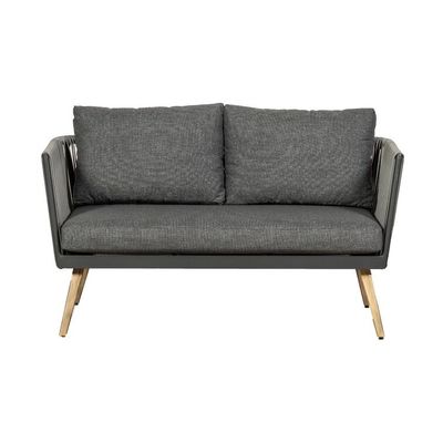 Ensemble de meubles d'extérieur modernes avec cadre en aluminium et finition en grain de bois