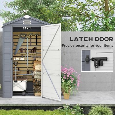 Un bâtiment en plastique imperméable avec cadre en aluminium et maison d'outils