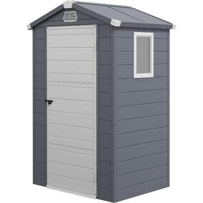 Un bâtiment en plastique imperméable avec cadre en aluminium et maison d'outils