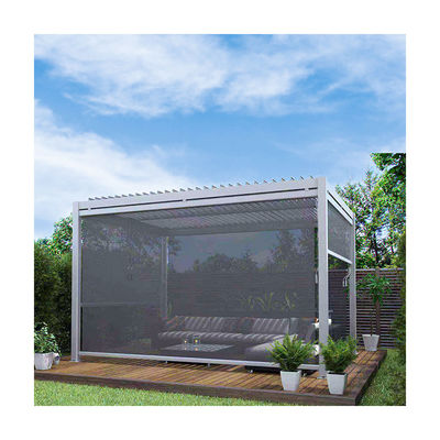 Capacité de chargement 172 kg Pergola à verrière de jardin avec cadre en aluminium à commande manuelle