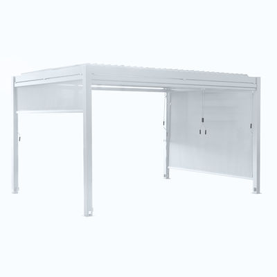 Capacité de chargement 172 kg Pergola à verrière de jardin avec cadre en aluminium à commande manuelle