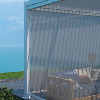 Capacité de chargement 172 kg Pergola à verrière de jardin avec cadre en aluminium à commande manuelle