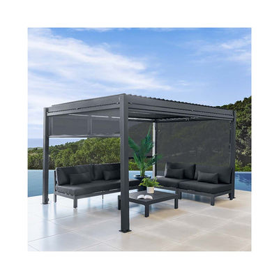 Couverture en aluminium en extérieur, couverture bioclimatique, couverture imperméable au soleil, couverture de jardin, pont de pergolas