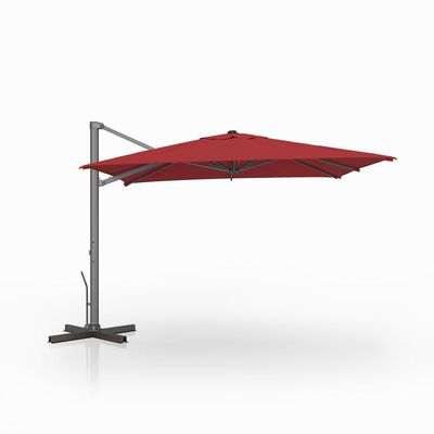 Un parapluie en aluminium de 10 pieds pour terrasses de luxe.