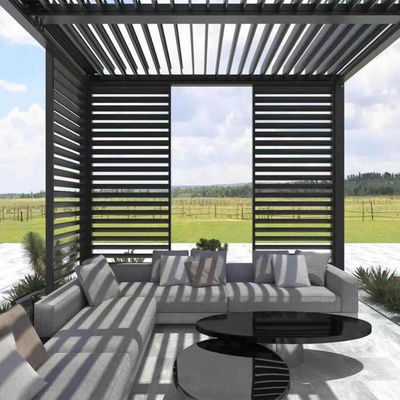 Arches Design AJUNION 3x4M Pergola en aluminium bioclimatique à louve pour une vie en plein air