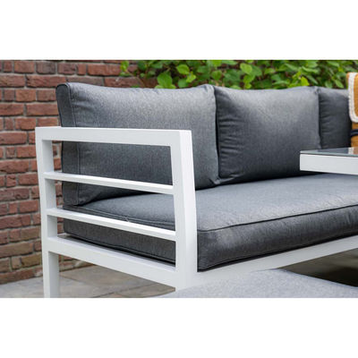 Table à manger extérieure en aluminium, ensemble de meubles de jardin avec banc par AJUNION