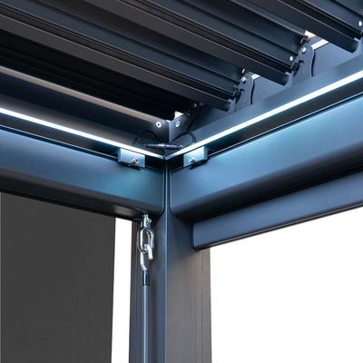 Arches Design AJUNION 3x4M Pergola en aluminium bioclimatique à louve pour une vie en plein air