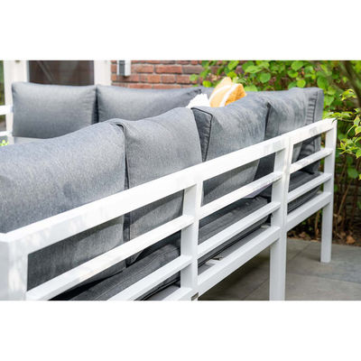 Table à manger extérieure en aluminium, ensemble de meubles de jardin avec banc par AJUNION