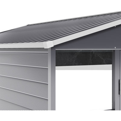 43kg AJUNION Maison de jardin en métal Entrepôt bâtiment hangar Solution étanche et durable