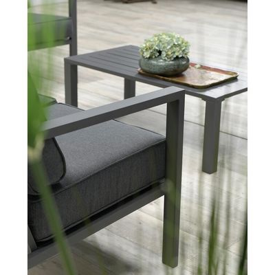 Ensemble de meubles extérieurs à 5 places en aluminium pour la vie extérieure moderne
