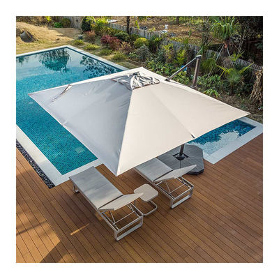 Parapluie à levier de niveau 1 de style de design moderne pour l'ombre et la protection solaire du jardin