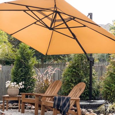 Parapluie à levier de niveau 1 de style de design moderne pour l'ombre et la protection solaire du jardin