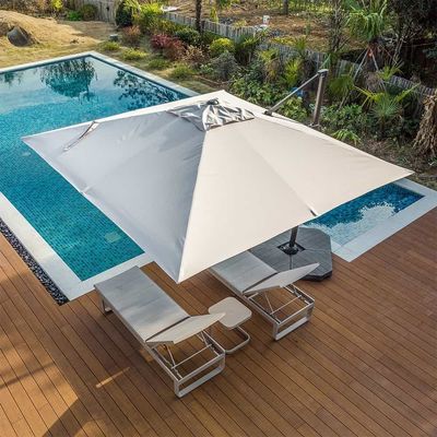 Parapluie à levier de niveau 1 de style de design moderne pour l'ombre et la protection solaire du jardin