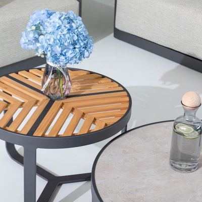 Meubles de patio de luxe moderne canapé de jardin pour jardin de villa style moderne