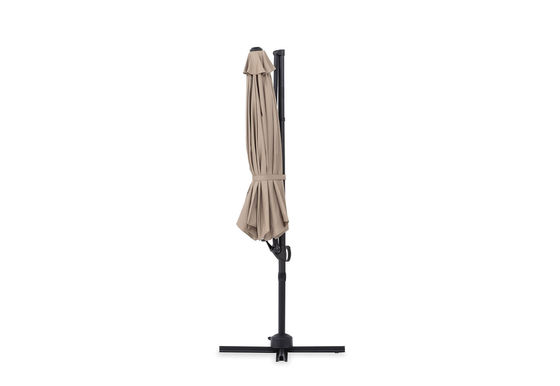 Parapluie en porte-à-faux de jardin de style moderne avec conception imperméable et poids de 18,2 kg