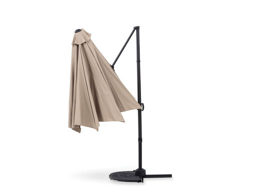Parapluie en porte-à-faux de jardin de style moderne avec conception imperméable et poids de 18,2 kg