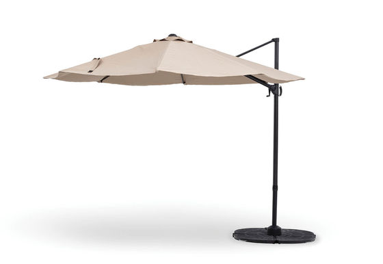Parapluie en porte-à-faux de jardin de style moderne avec conception imperméable et poids de 18,2 kg