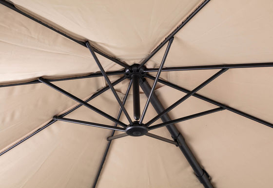 Parapluie en porte-à-faux de jardin de style moderne avec conception imperméable et poids de 18,2 kg