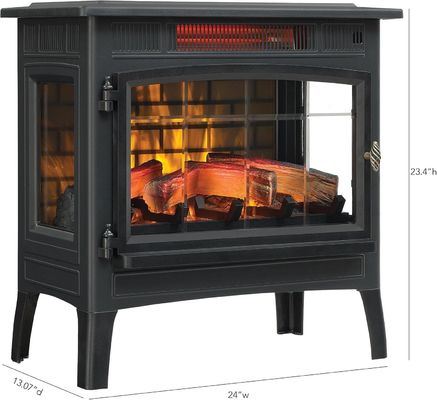 1000 pieds carrés de chauffage de la zone cheminée électrique avec 3D Flamme et conception écologique