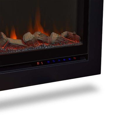 Insert de cheminée électrique moderne monté sur le mur avec 6 couleurs de flamme et vapeur d'eau 3D