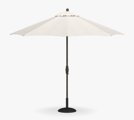 Cadre d'aluminium Tilt ombre solaire pour le jardin du restaurant AJUNION parapluie de patio rond de 9 pieds