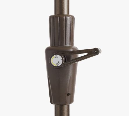 Cadre d'aluminium Tilt ombre solaire pour le jardin du restaurant AJUNION parapluie de patio rond de 9 pieds